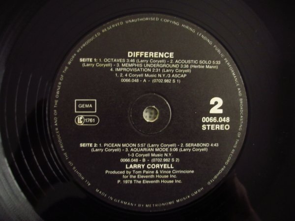 画像3: Larry Coryell / Difference (3)