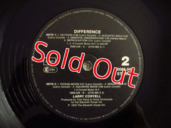 画像3: Larry Coryell / Difference (3)