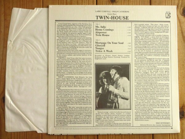 画像2: Larry Coryell - Philip Catherine / Twin-House  (2)