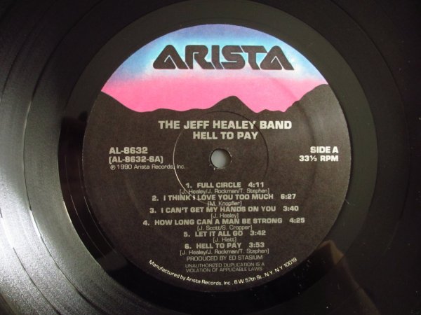画像3: The Jeff Healey Band / Hell To Pay (3)