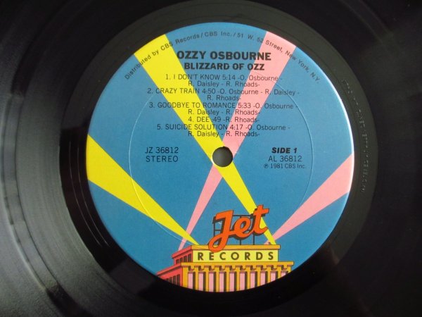 画像3: Ozzy Osbourne / Blizzard Of Ozz (3)