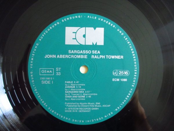画像3: John Abercrombie - Ralph Towner / Sargasso Sea (3)