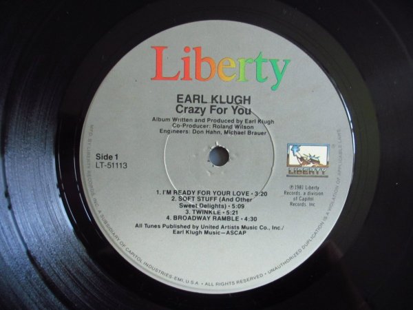 画像3: Earl Klugh / Crazy For You (3)