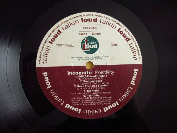 画像3: Incognito / Positivity (3)