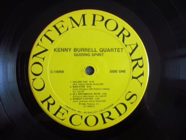 画像3:  Kenny Burrell Quartet / Guiding Spirit (3)