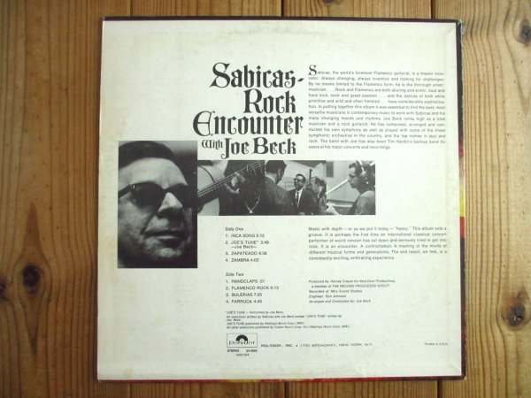画像2: Sabicas With Joe Beck / Rock Encounter (2)