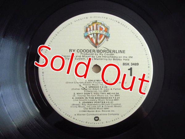 画像3: Ry Cooder / Borderline (3)