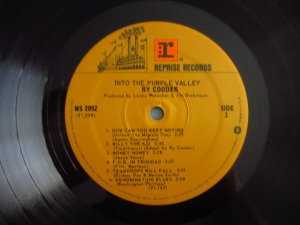 画像4: Ry Cooder / Into The Purple Valley (4)