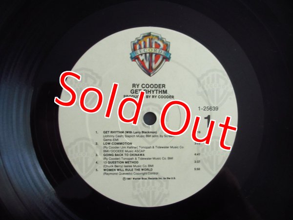 画像3: Ry Cooder / Get Rhythm (3)