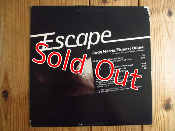 画像2: Jody Harris & Robert Quine / Escape (2)