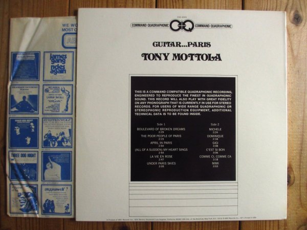 画像3: Tony Mottola / Guitar....Paris (3)