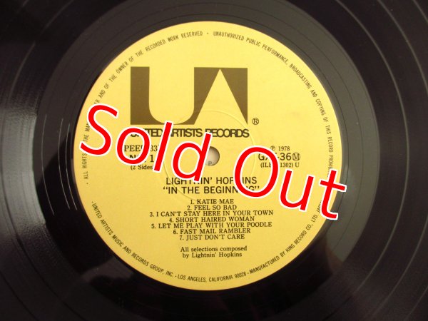 画像3: Lightning Hopkins / Strums The Blues - In The Beginning (3)