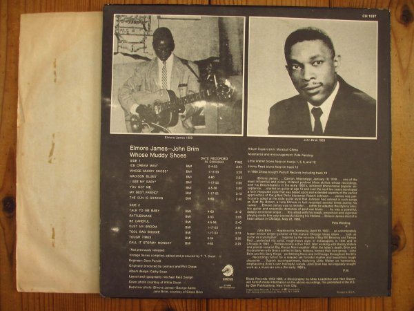 画像2: Elmore James - John Brim / Whose Muddy Shoes (2)