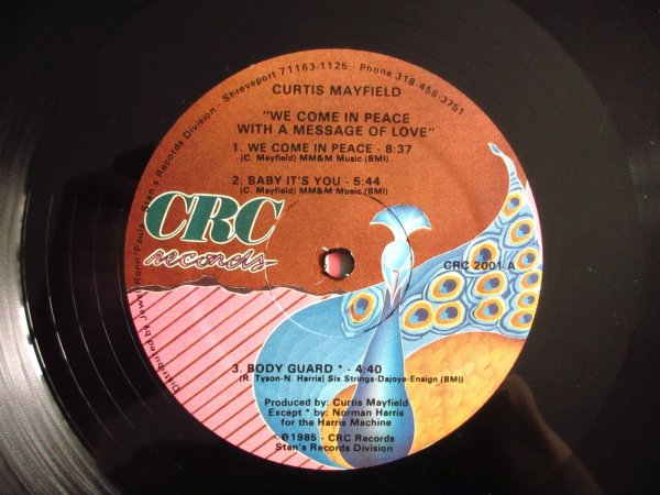 画像3: Curtis Mayfield / We Come In Peace With A Message Of Love (3)