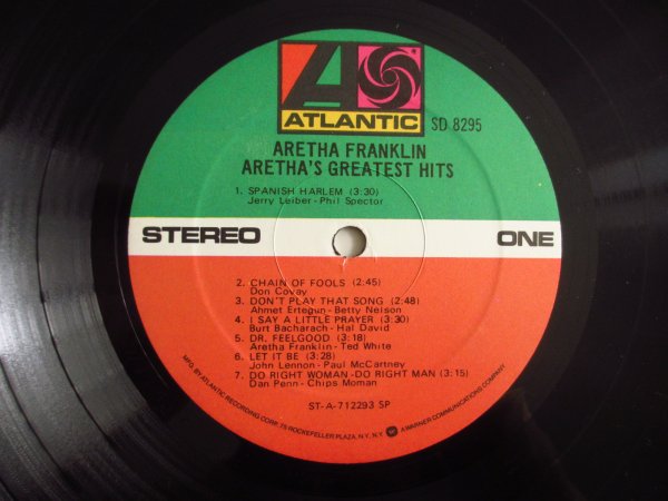 画像3: Aretha Franklin / Aretha's Greatest Hits (3)