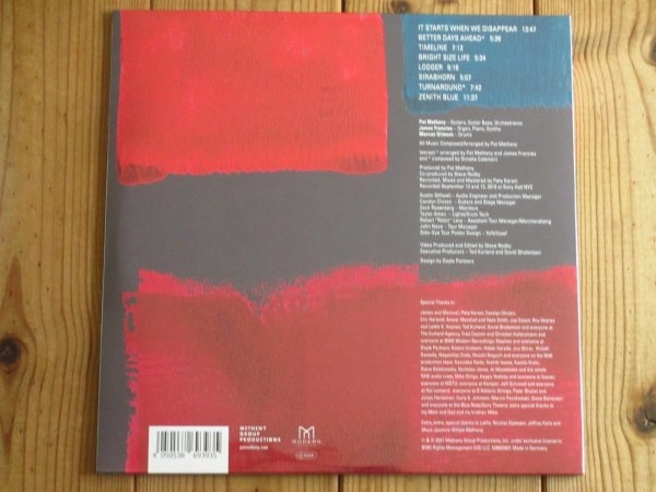 画像2: 第64回グラミー賞ノミネート作品！ついにインプロ100%本気のパットメセニーが帰ってきた！待望の2021年作がアナログ盤で入荷！■Pat Metheny / Side Eye NYC V1.IV (2)