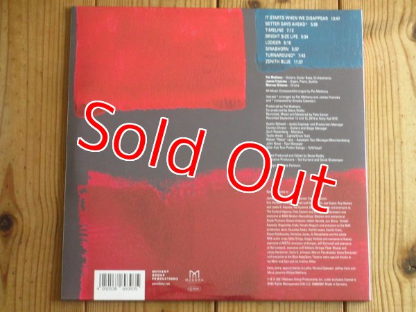 画像2: 第64回グラミー賞ノミネート作品！ついにインプロ100%本気のパットメセニーが帰ってきた！待望の2021年作がアナログ盤で入荷！■Pat Metheny / Side Eye NYC V1.IV (2)