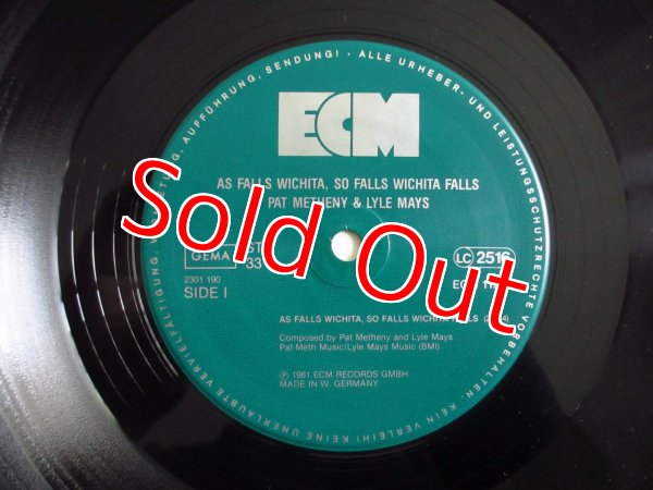 画像3: Pat Metheny & Lyle Mays / As Falls Wichita, So Falls Wichita Falls (3)