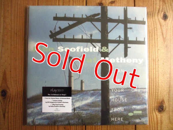 画像1: 未開封デッドストック！初LP化パットメセニーとジョンスコフィールドの歴史的ギター名盤がアナログ盤で再入荷！■John Scofield & Pat Metheny / I Can See Your House From Here (1)