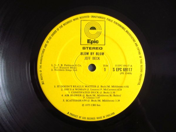 画像3: Jeff Beck / Blow By Blow (3)