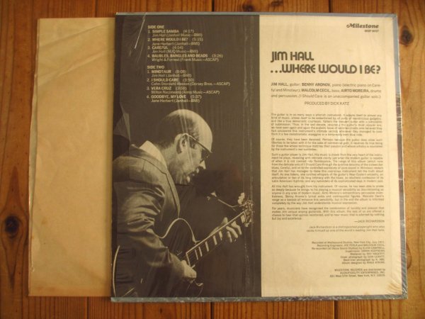 画像2: Jim Hall / ...Where Would I Be? (2)