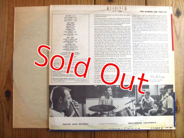 画像2: Joe Pass / For Django (2)