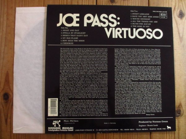 画像2: Joe Pass / Virtuoso (2)