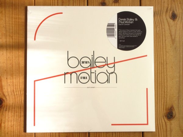 画像1: 2人の伝説的ミュージシャン、デレクベイリーとポールモチアン残した唯一のデュオ未発表音源がアナログ盤で入荷！■Derek Bailey & Paul Motian / Duo In Concert (1)