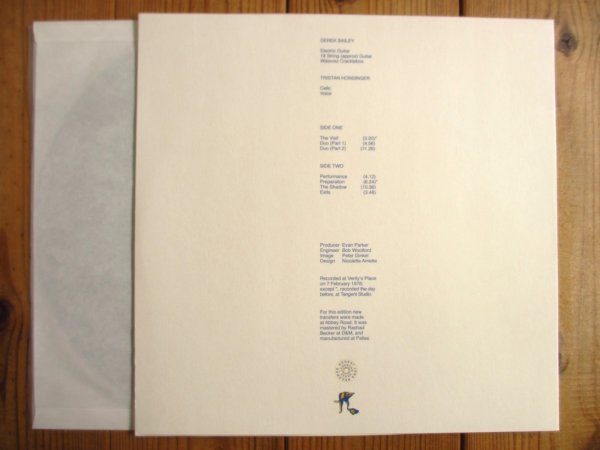 画像2: Derek Bailey - Tristan Honsinger / Duo (2)