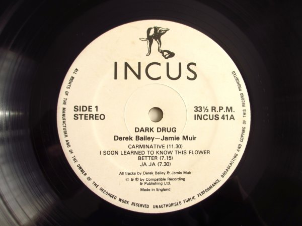 画像4: Derek Bailey - Jamie Muir / Dart Drug (4)