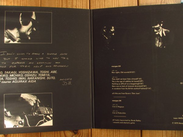 画像2: 追加曲あり！■Derek Bailey / New Sights, Old Sounds - Solo Live (2)