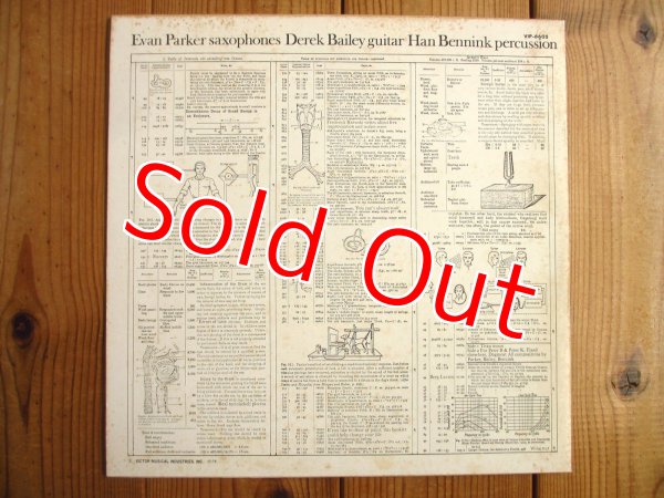 画像2: Derek Bailey, Evan Parker, Han Bennink / The Topography Of The Lungs  (2)