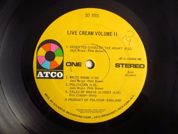 画像3: Cream / Live Cream Volume II (3)