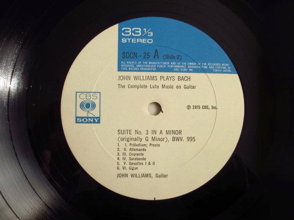 画像5: John Williams Plays Bach / The Complete Lute Music On Guitar (5)