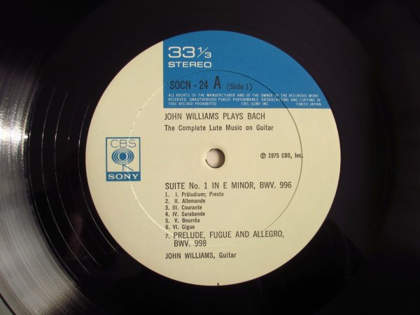 画像4: John Williams Plays Bach / The Complete Lute Music On Guitar (4)