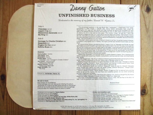 画像2: Danny Gatton / Unfinished Business (2)