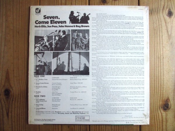 画像2: Herb Ellis & Joe Pass / Seven, Come Eleven (2)