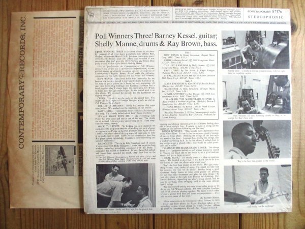 画像2: Barney Kessel, Shelly Manne & Ray Brown / Poll Winners Three! (2)