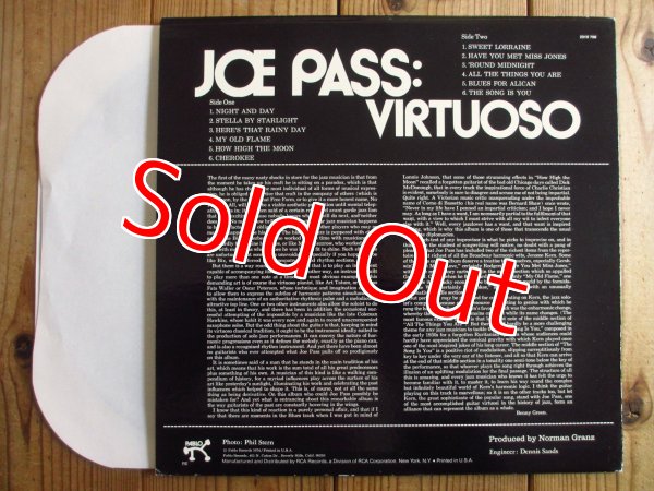 画像2: Joe Pass / Virtuoso (2)
