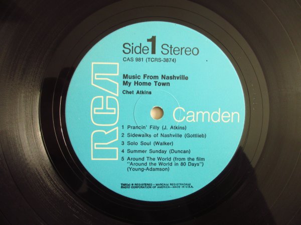 画像3: Chet Atkins / Music From Nashville My Home Town (3)