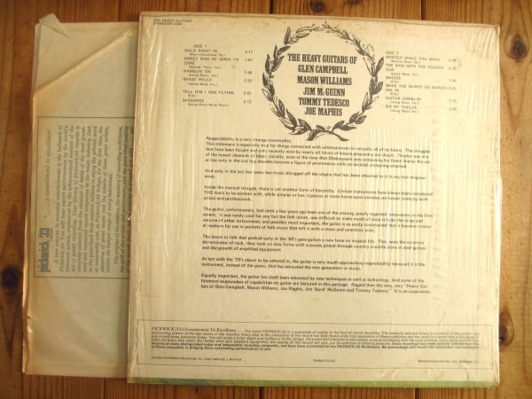 画像2: Glen Campbell, Mason Williams, Jim McGuinn, Tommy Tedesco, Joe Maphis / The Heavy Guitars of Glen Campbell (2)