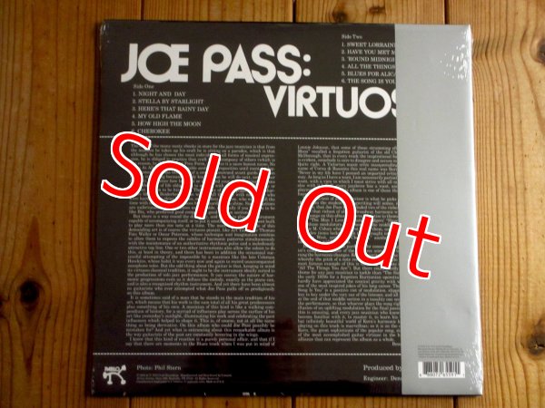 画像2: 数々の名盤を蘇らせてきたマスタリング界の巨匠、ケヴィングレイによるリマスターアナログ盤が入荷！■Joe Pass / Virtuoso (2)