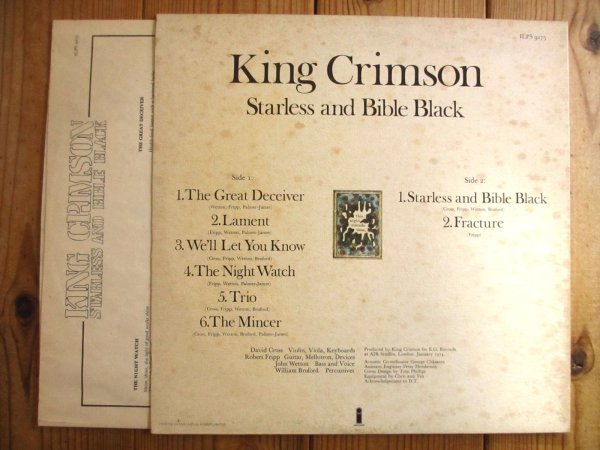 画像3: King Crimson / Starless And Bible Black (3)
