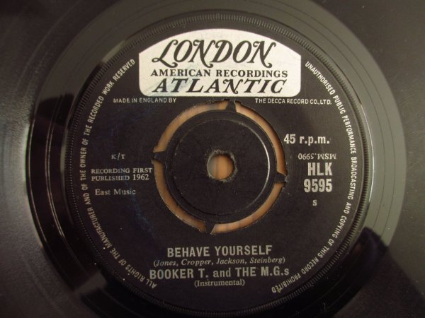 画像2: Booker T. And The M.G.s / Green Onions - Behave Yourself (2)