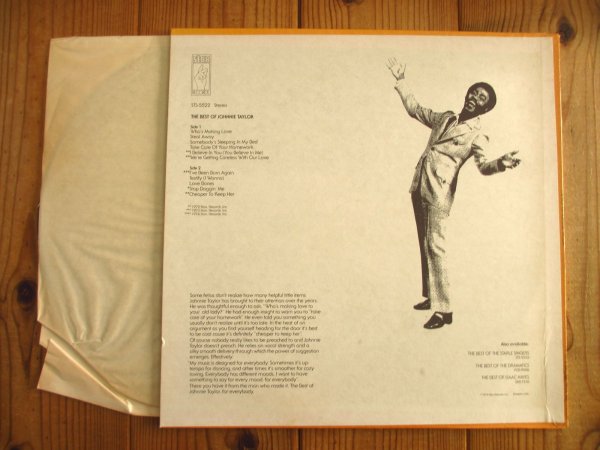 画像2: Johnnie Taylor / The Best Of Johnnie Taylor (2)