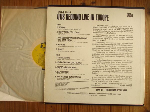 画像2: Otis Redding / Live In Europe (2)