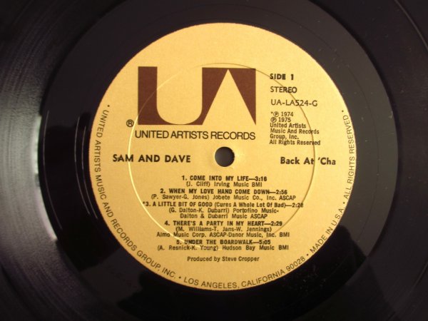 画像3: Sam & Dave / Back At 'Cha! (3)