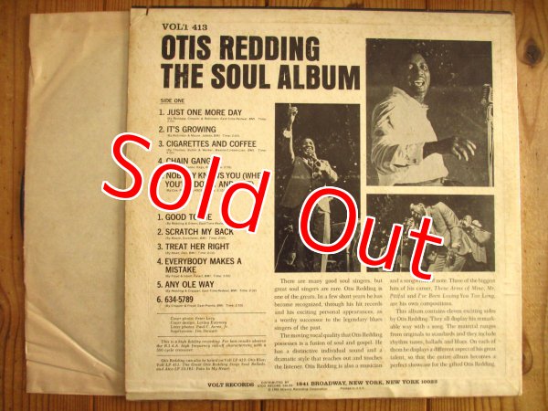 画像2: Otis Redding / The Soul Album (2)