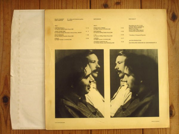画像2: Ralph Towner, Gary Burton / Matchbook (2)