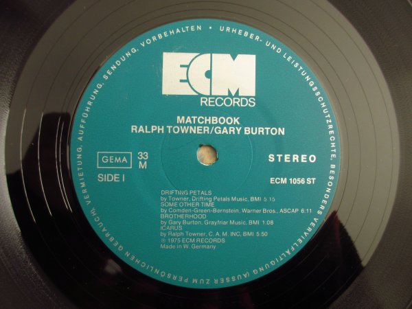 画像3: Ralph Towner, Gary Burton / Matchbook (3)
